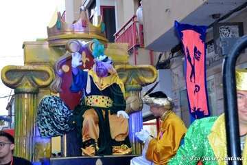 La Cabalgata Real recorre la zona comercial de Los Llanos de Telde (Foto Antonio Alí y Francisco Javier Santana)